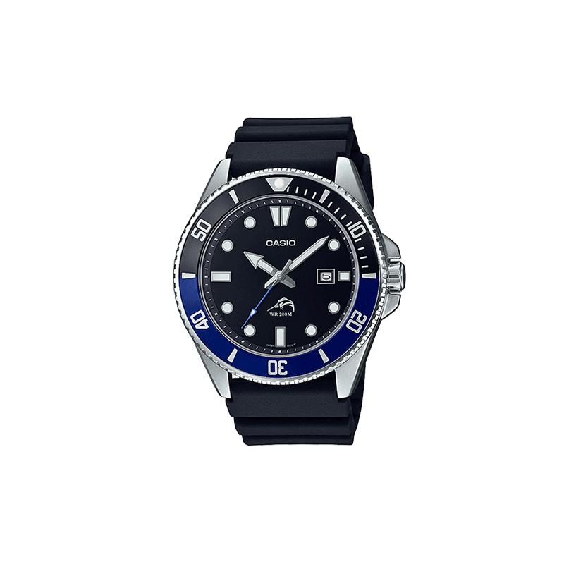 

Casio VINTAGE Series-Disc Swordfish Water Ghost Luminous Pointer Calendar Quartz Movement Resin Strap Japanese and Korean Watch Men s MDV106B-1A1V чёрный