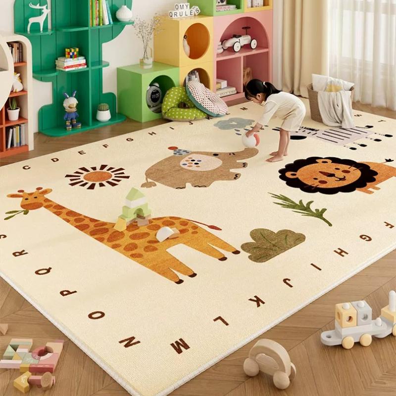 Large Area Living Room Decoration Carpet Cartoon Style Rugs for Bedroom Fluffy Soft Lounge Rug Thick Plush Floor Children's Mat
