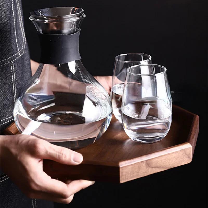 Octagonal Solid Wood Pallet Brown Wooden Storage Tray Jewelry Cosmetic Key Storage Entryway Organizer Cutlery Water Tray
