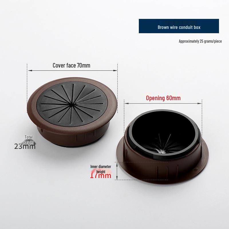 ABS Plastic Round Cable Hole Cover for Desk and Furniture