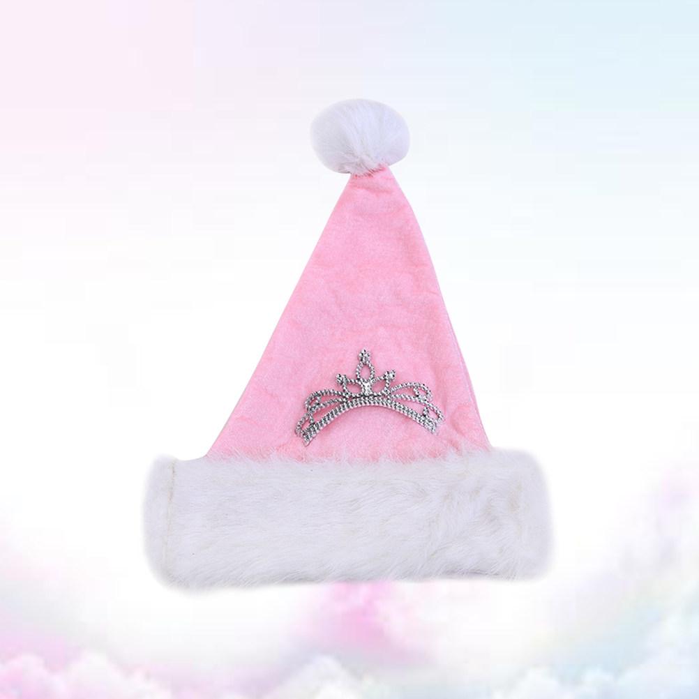 Pink Ultra Long Santa Christmas Hat Crown Party Decoration Photo Prop for Kids Adults Pink Santa Hat Christmas Hats