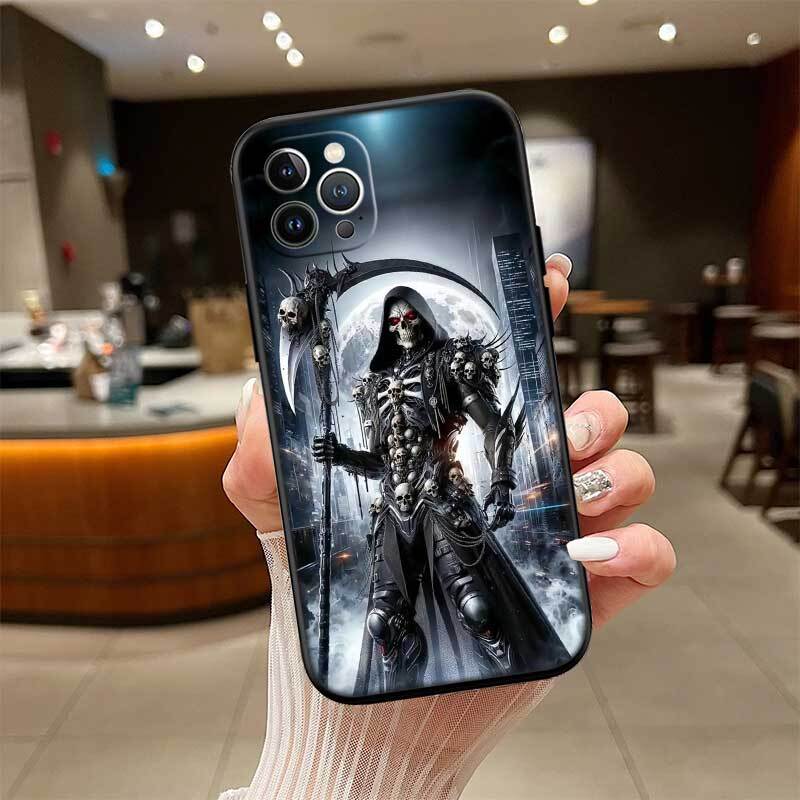 Skeleton Skull Shockproof Phone Case for iPhone 6 6s 7 8 11 12 13 14 15 16 17 16E XS Pro Max XR X SE Air