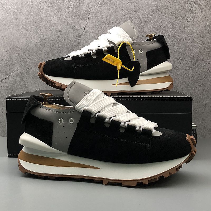 

Модные мужские кроссовки, брендовая дизайнерская повседневная обувь, спортивная обувь для мужчин, увеличивающая рост, кроссовки на платформе с мягкой подошвой, кроссовки Tenis2024 43 чёрный