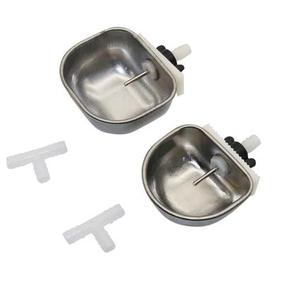 1 Pcs Rabbit Breeding Equipment Anti-scratch Stainless Steel Drinking Water Bowl Rabbit Fox Mink Nipple Drinking Water Box
