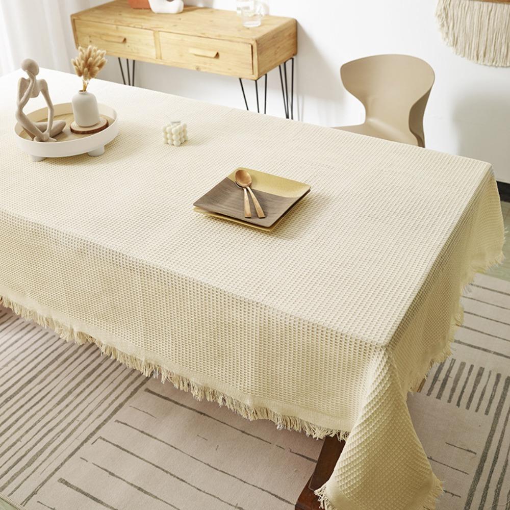 Rectangle Plaid Pattern Tablecloth Dust-proof Furniture Cover Household Garden Picnic Mat  Desk