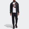 adidas Ros Crossup Fz Basketball Cap Jacket Men's Black EJ2145