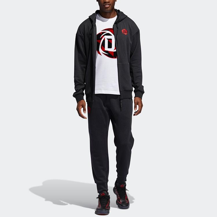 adidas Ros Crossup Fz Basketball Cap Jacket Men's Black EJ2145