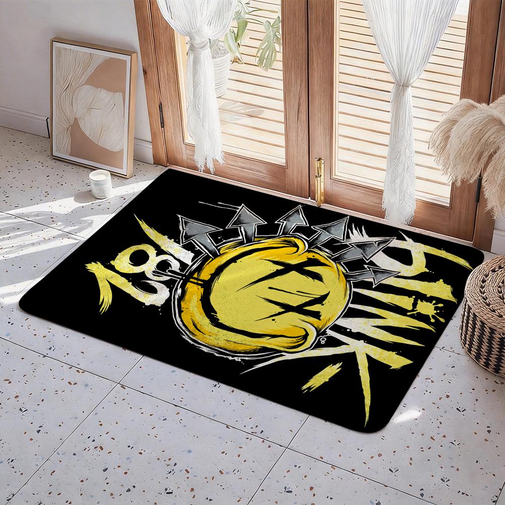 Tappetino da Pavimento Hot B B Blink182 Tappetino d'Ingresso in Flanella Ecologica Antiscivolo Inodore Tappeto per Pavimento da Interno Morbido Corto Peluche Tappeto per Casa