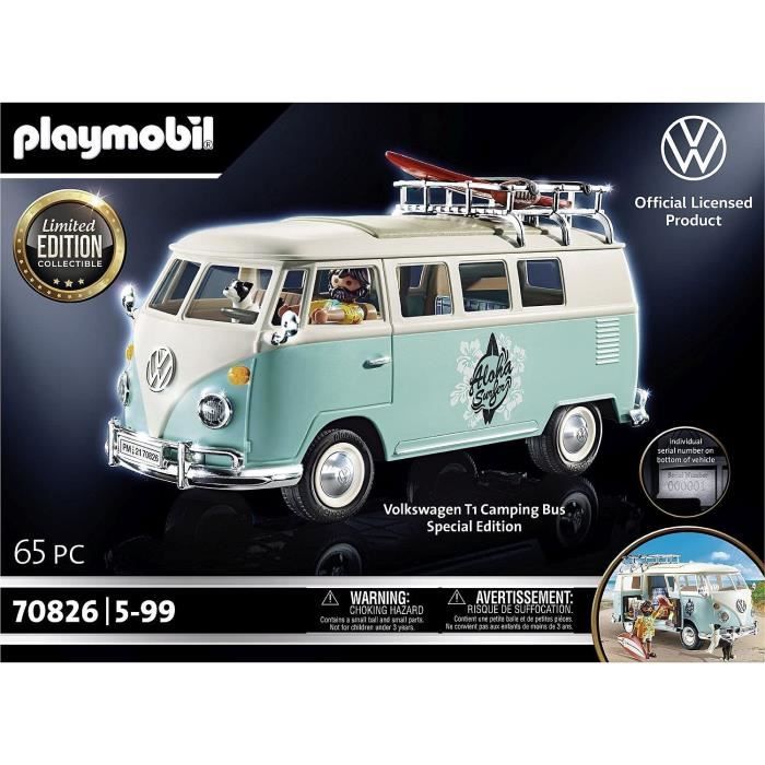 Playmobil - volkswagen t1 combi - edition spéciale - classic cars