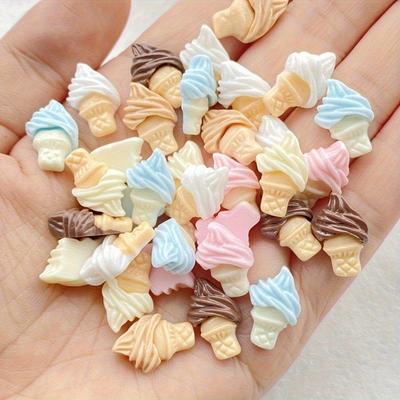 Chocolate Ice Cream Resin Nail Art Charm Flat Back Decoration DIY Nails Scrapbook Wedding