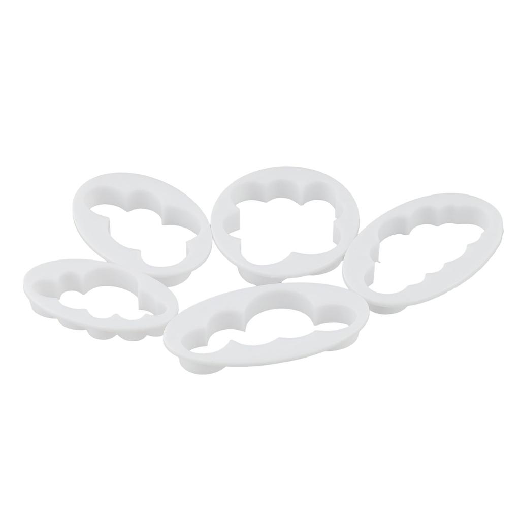 5X Cloud Shape Cookie Cutter Made 3D Printed Fondant ,for Cake Decorating Tools