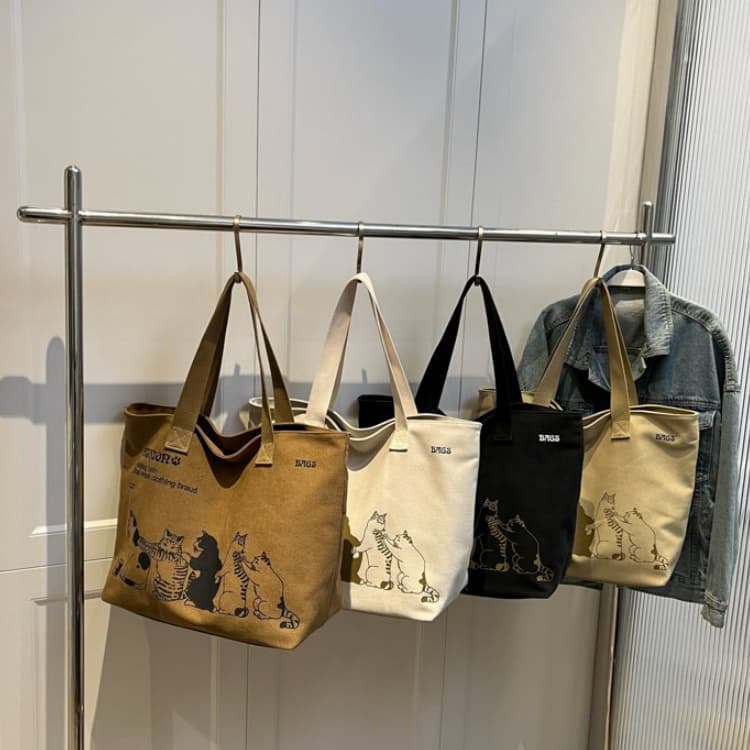 Damen Canvas Handtasche Umhängetasche