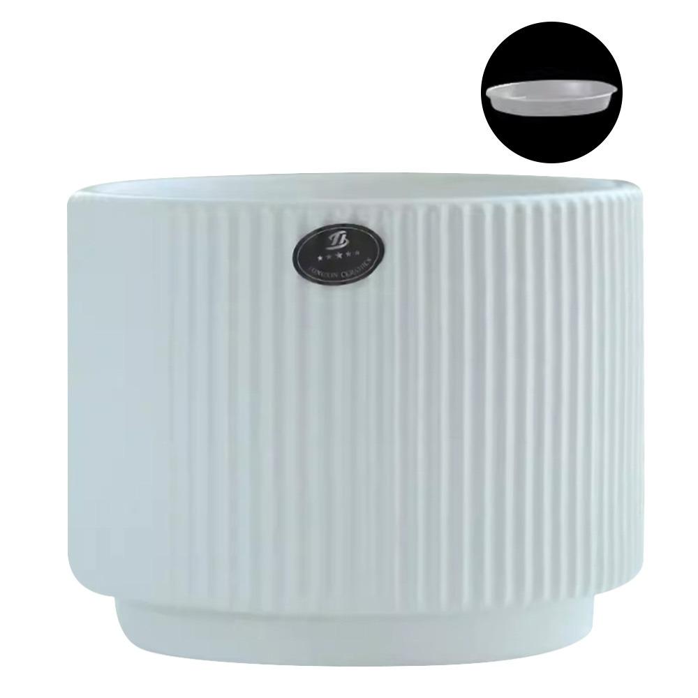 

Самополивающийся ленивый горшок для растений пластиковый почвенный цветочный горшок модный цветочный горшок белый