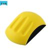 4" 100mm Self-Adhesive PU Foam Hand Grinding Disc for Manual Sanding and Polishing, Yellow 