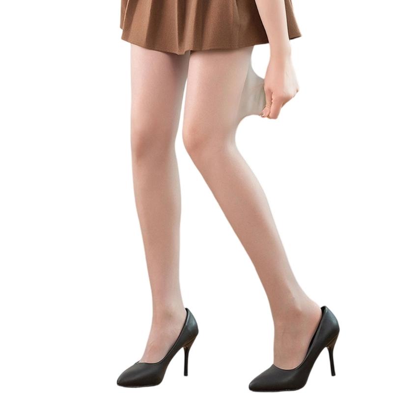 Womens Comfortable Sheer Pantyhose Stretchy Ultrathin See Through Tights Stockings with Reinforced Toes for Long Wear