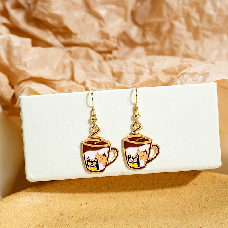 Cartoon Small Fresh And Cute Girl Ear Hook, Summer Fresh And Sweet Earrings, Niche Design Childlike Earrings