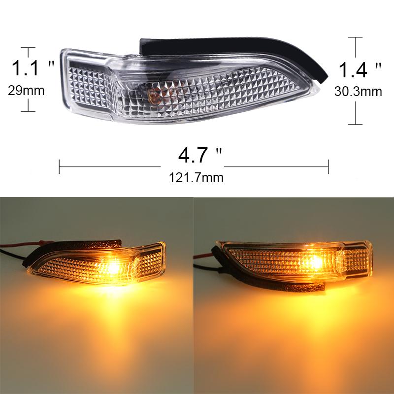 81730-52100 Rearview Mirror Turn Signal Flashing for Camry 2013-2015Corolla 2013-2019 Yaris 2011-2014 Toyota RAV4 2013-2015Turn Signal 2