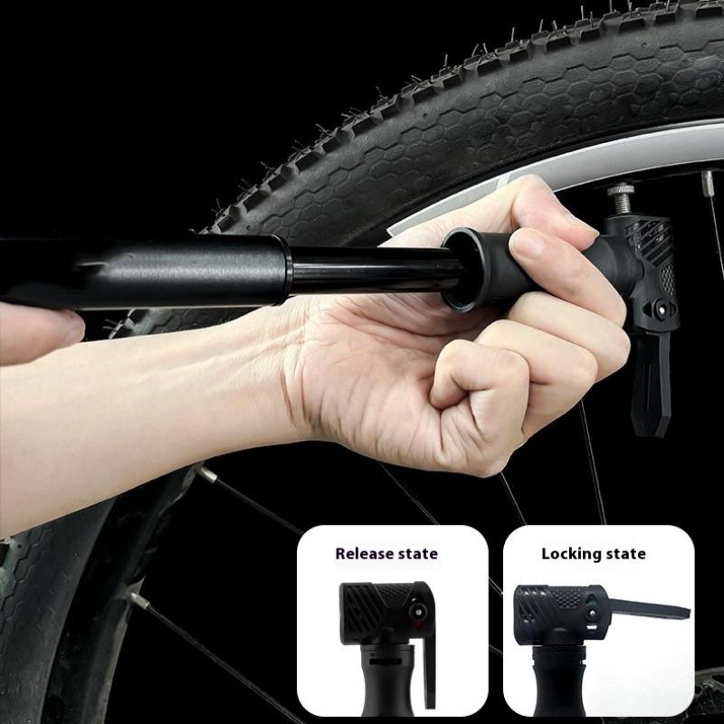 Bicycle Pump Mini Portable Hand Tire Tube Inflator Aluminum Alloy Bike Air Shock Pump Schrader Presta Valve