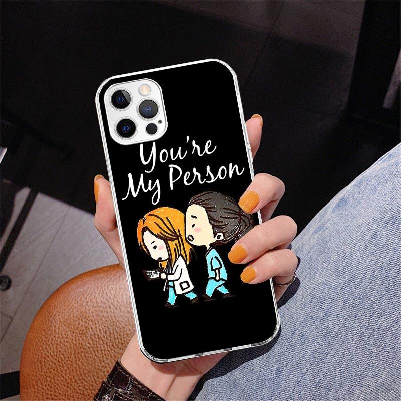 Greys Anatomy Person Phnoe Case for Iphone 17 Air 16 11 12 13 Mini 14 Plus 15 Pro Max 7 8E SE 2020 16ProMax Phone Cover Coque 16