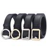 Non perforated women's belt, men's lazy belt, no punching, versatile fashion, ins black decoration, Korean version jeans