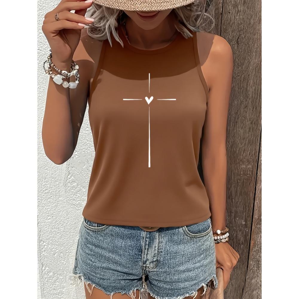 Ladies' sleeveless vest, casual and loose fit