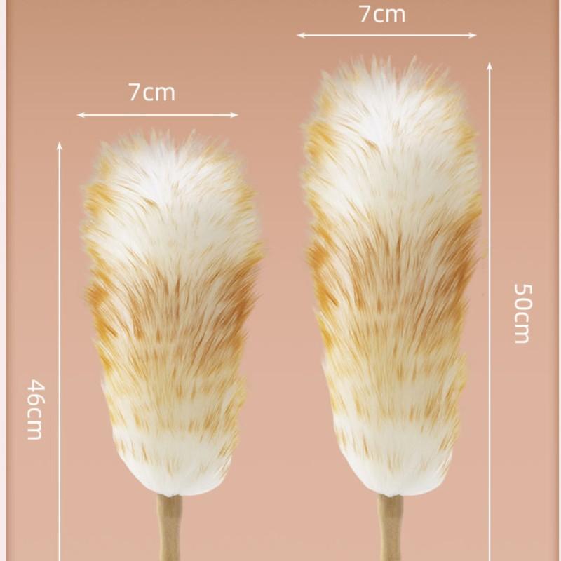 Eco-Friendly Pure Wool Duster Multipurpose Dust Cleaning Solution Thickened Wool Feather Duster #4144