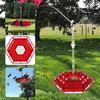 New Plastic Hex Hanging Hummingbird Feeder Handmade Bird Feeder For Outdoor Garden Yard Decoration Gift For Bird Lovers 4 Colors