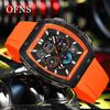Fashion Student Quartz Watch Multi Functional Three Eye Six Pin Waterproof Luminous Calendar Men's Quartz Watch