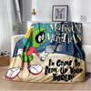 Marvin The Martian Animal Funny Throws Blanket Hiking Picnic Super Soft Quilt Bed Thermal Kawaii Flannel Blanket birthday gift