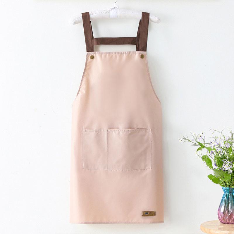 Waterproof Household Printed Oilresistant Kitchen Apron Work Easy Storages