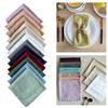 Linen Dinner-Napkin with-Fringe Trim Handmade-Cloth Napkins Delicate Washable-Table Napkins with-Fringe Restaurant Use