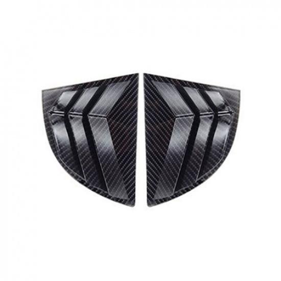 Carbon Fiber Side Vent Window Scoop Louver Cover Trim For HONDA Civic 2006-2011