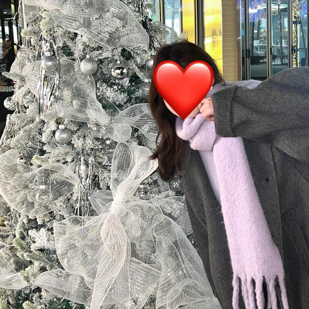 Korean version of wool plaid scarf women's winter new fashion versatile thickened warm student couple plush scarf men