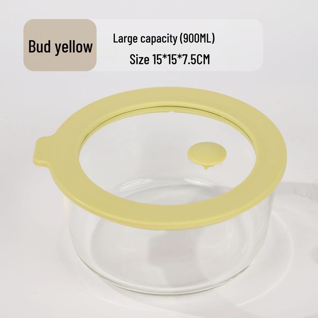 Mikrowellengeeignete Glasschüssel mit Deckel für Eier, zum Kochen oder als tragbare Lunch- und Aufbewahrungsbox