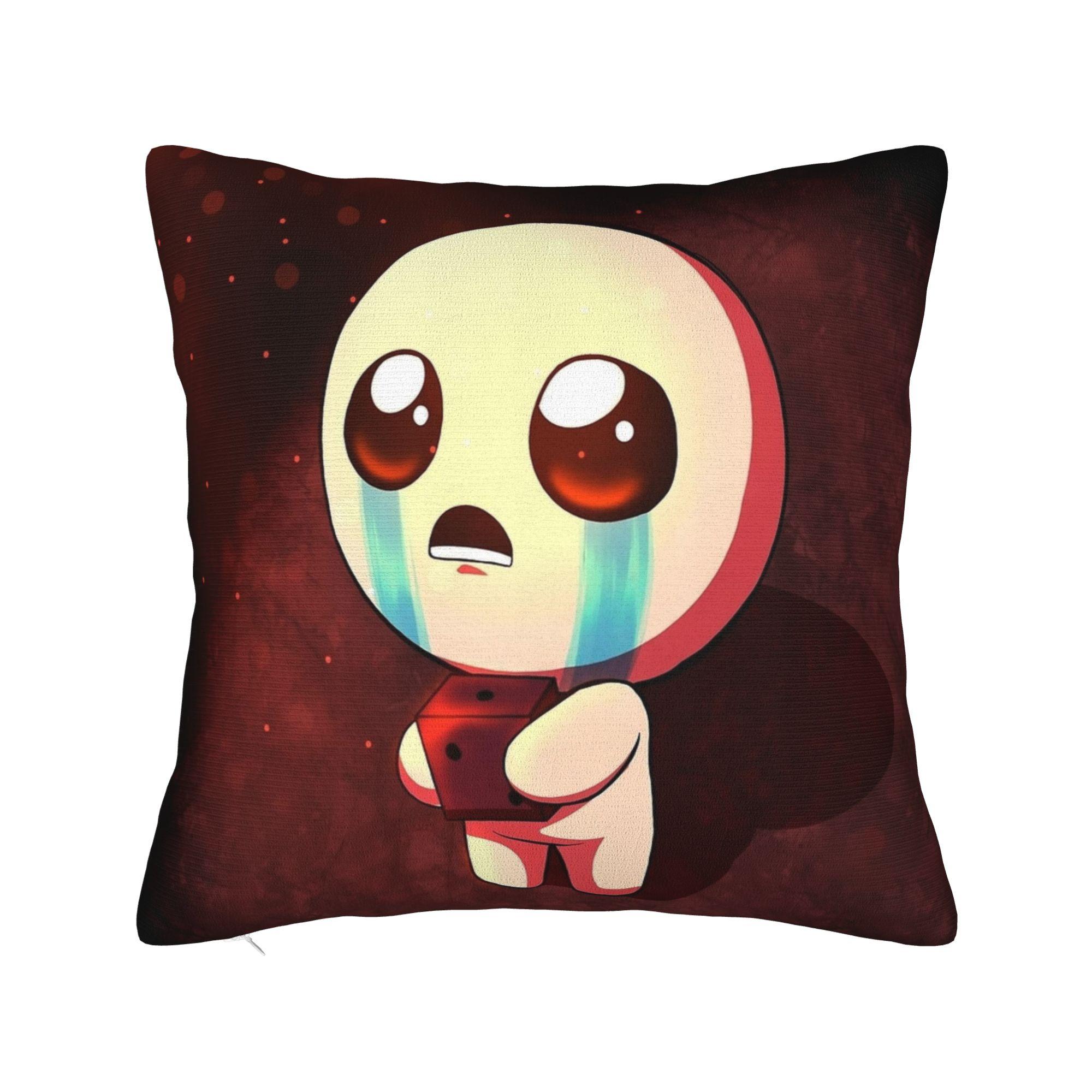 Game The B-Binding Of Isaac Pillow Case  Comfy Pillow Cover Cute Funny Cushion Cover For Sofa Car Home Decor 12x12Inch