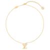 Louis Vuitton Iconic Pendant Design Metal Necklace Women Necklace Gold M02167