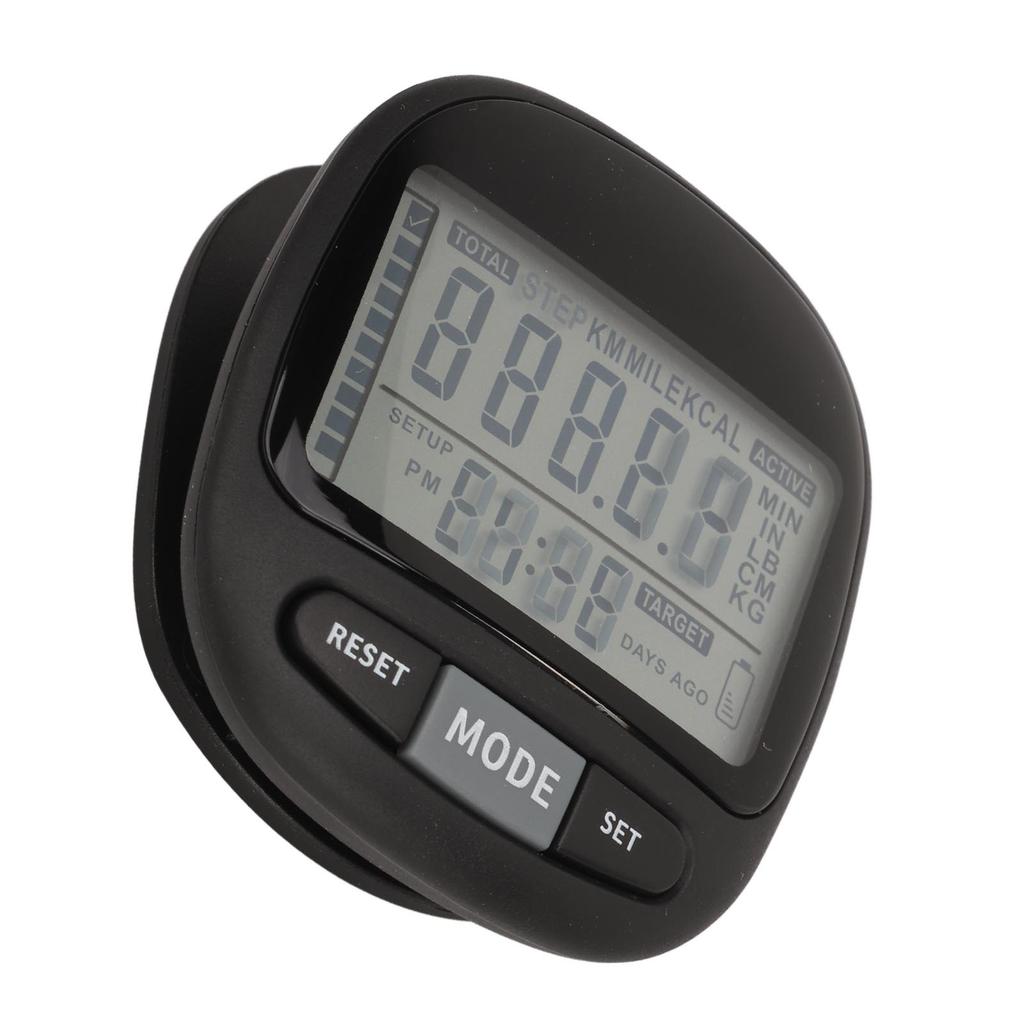 3D Pedometer with Lanyard 210MAH Tracks Calorie Burning Personalized Target Accurate Step Counter