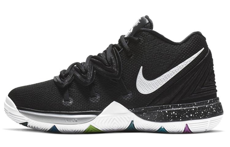 

Nike Kyrie 5 Irving 5 BP Leather Versatile Mid top Children s Basketball Shoes Black Children Aged 3 7 Years Old AQ2458-901 2Y