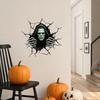 Halloween Wall Stickers, Self Adhesive Vinyl Decals, Waterproof Removable Wall Decals for Halloween Party Home Store Wall Decor