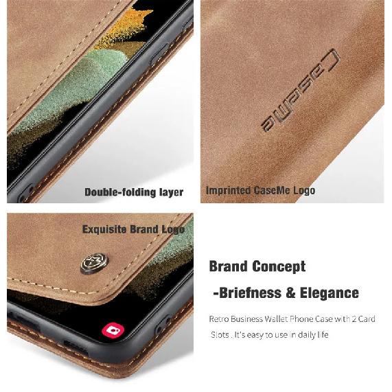 For Samsung Galaxy S21 S22 Ultra Case Leather Magnetic Flip Cover Coque Samsung Galaxy S21+ Plus Etui Galaxy S21 5G Wallet Cases