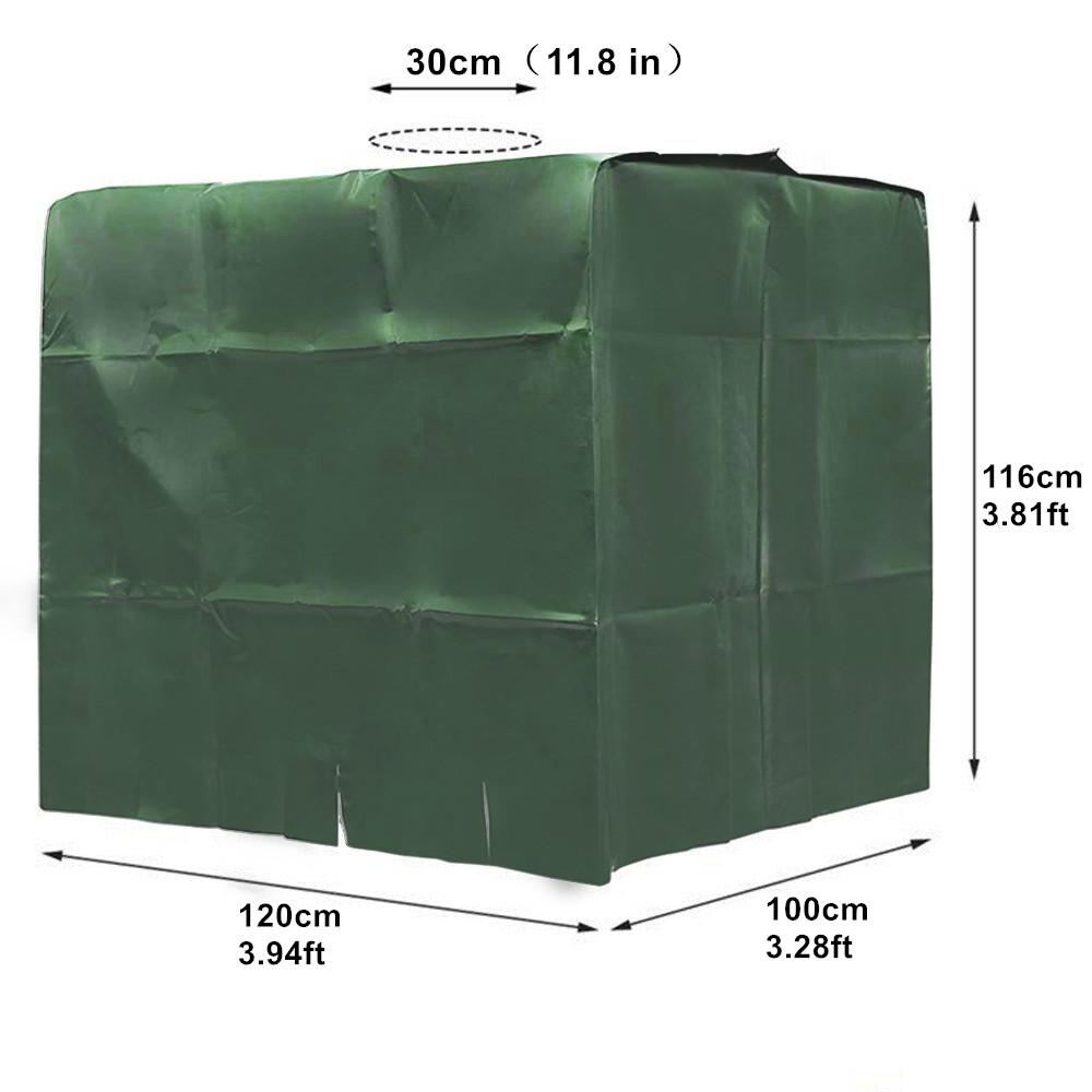 1000 Liters IBC Container Aluminum Foil Waterproof and Dustproof Cover Rainwater Tank Oxford Cloth UV Protection  Cover