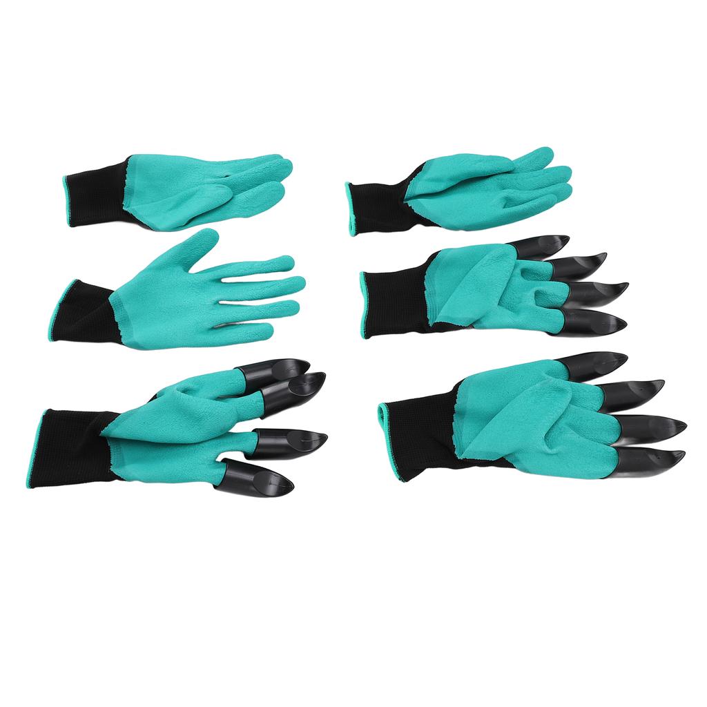 Gardening Work Gloves Puncture Resistant Waterproof Breathable Garden Gloves with Claw for Digging Planting