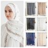 Long Hijab Scarf Cotton Thin Shawl Fashion Floral Headscarf  Vacation