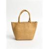 Handwoven Genuine Leather Tote Bag Women Large Capacity Casual Shoulder Handbag In Soft Full-Grain Cowhide