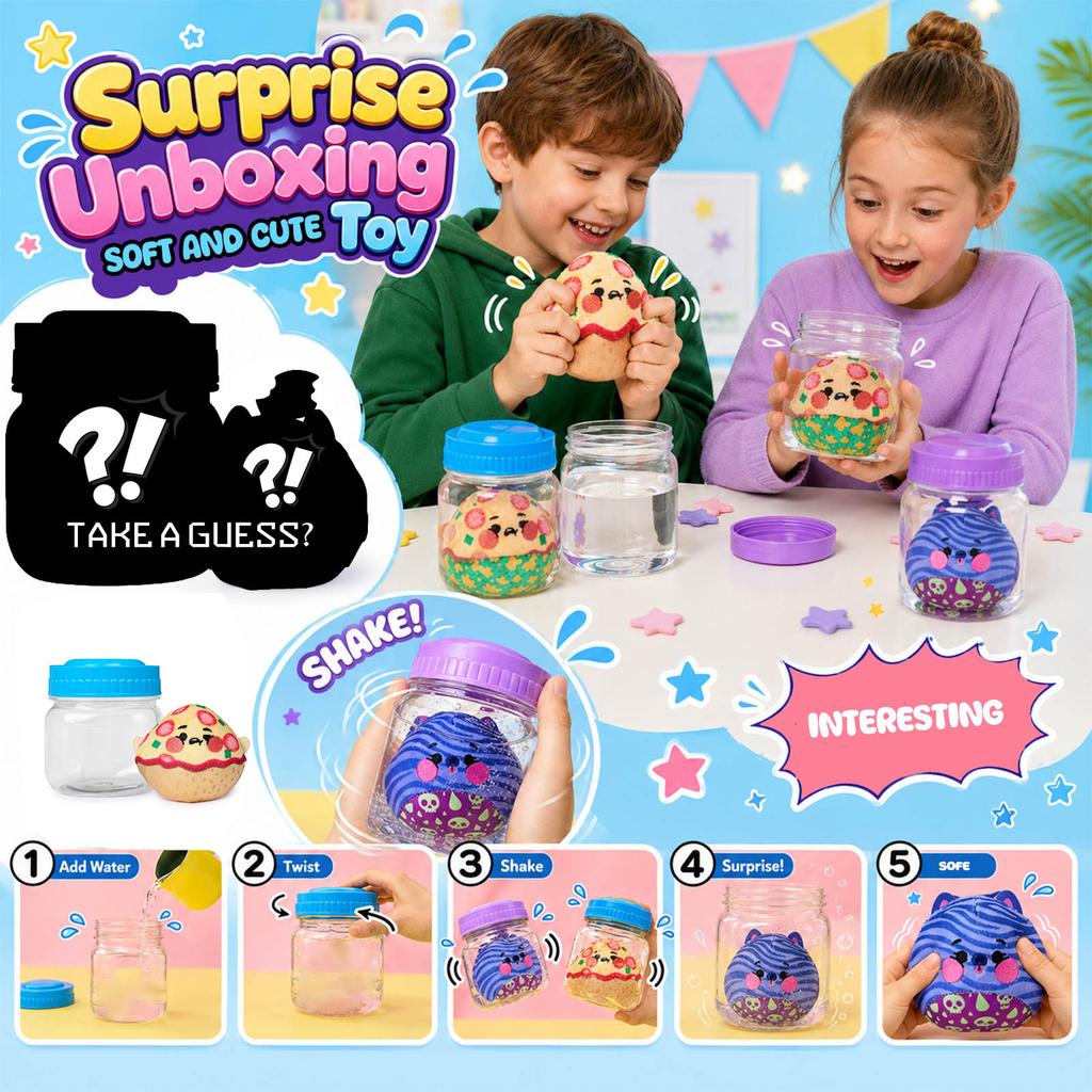 Surprise Jar Stress Toy Set for Kids - Sensory Toys