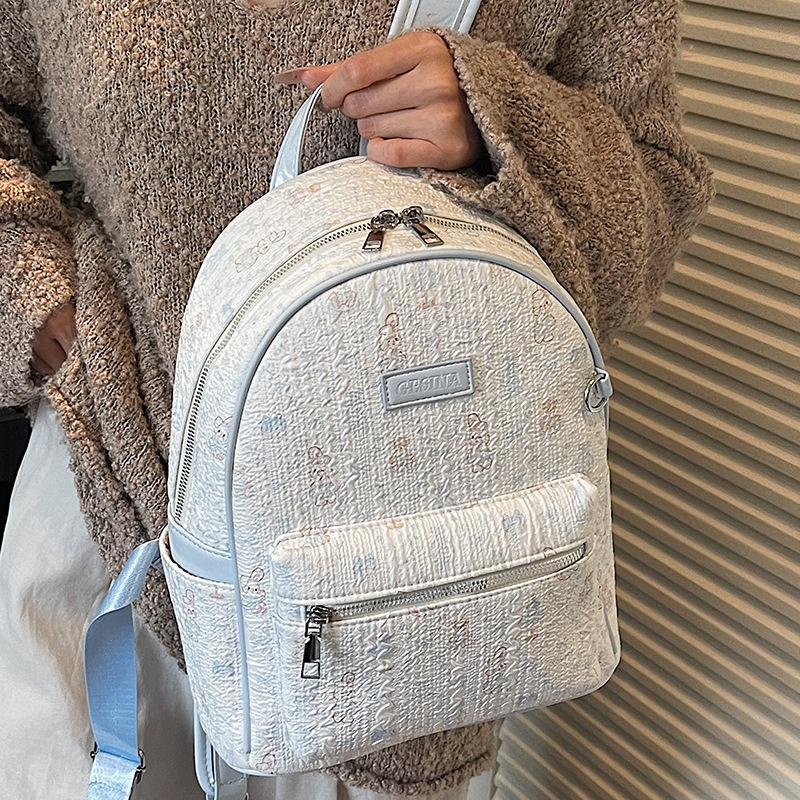 Autumn Portable Backpack Bag Women's 2025 New Korean Version Fashion Large-capacity Schoolbag Women's Leisure Travel Backpack