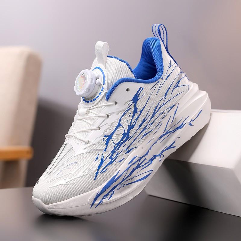 Boys Lightweight Breathable Running Shoes Kids Outdoor Indoor Sports Sneakers With Non-Slip Sole