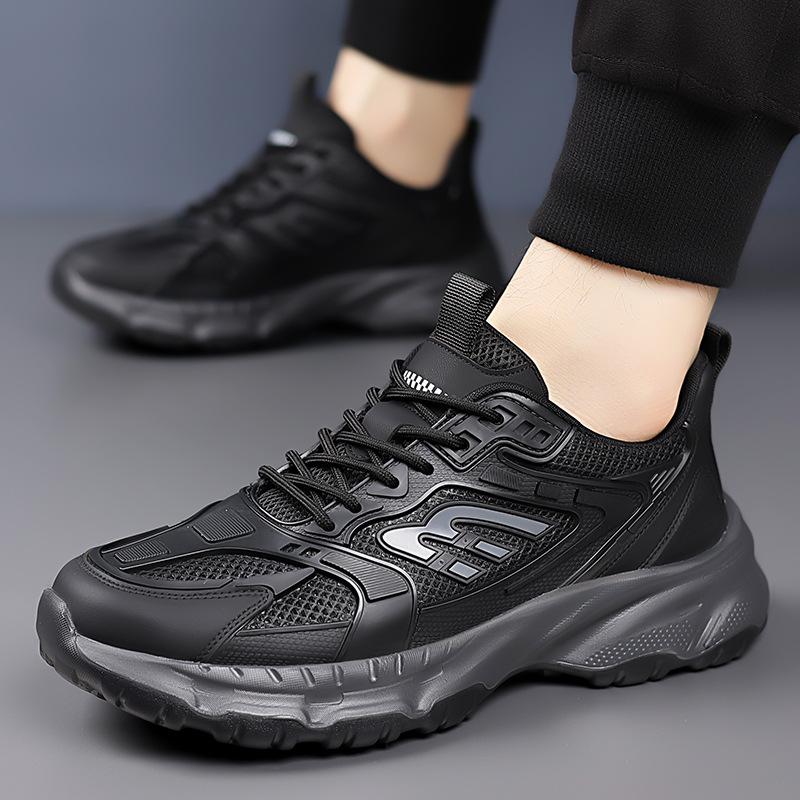Men's shoes sneakers summer breathable men's new mesh lightweight shock absorption men's running shoes student shoes