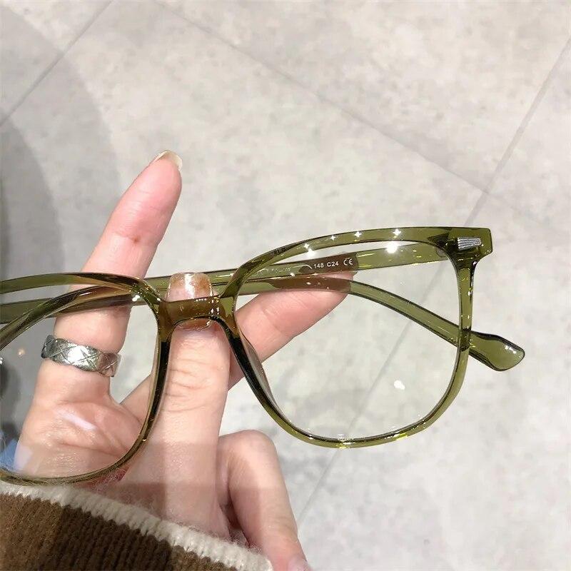 Ochelari de vedere cu blocare a luminii albastre pentru femei Ochelari cu rame pătrate pentru miopie Ochelari retro prescripți ochelari unisex pentru dioptrie aproape