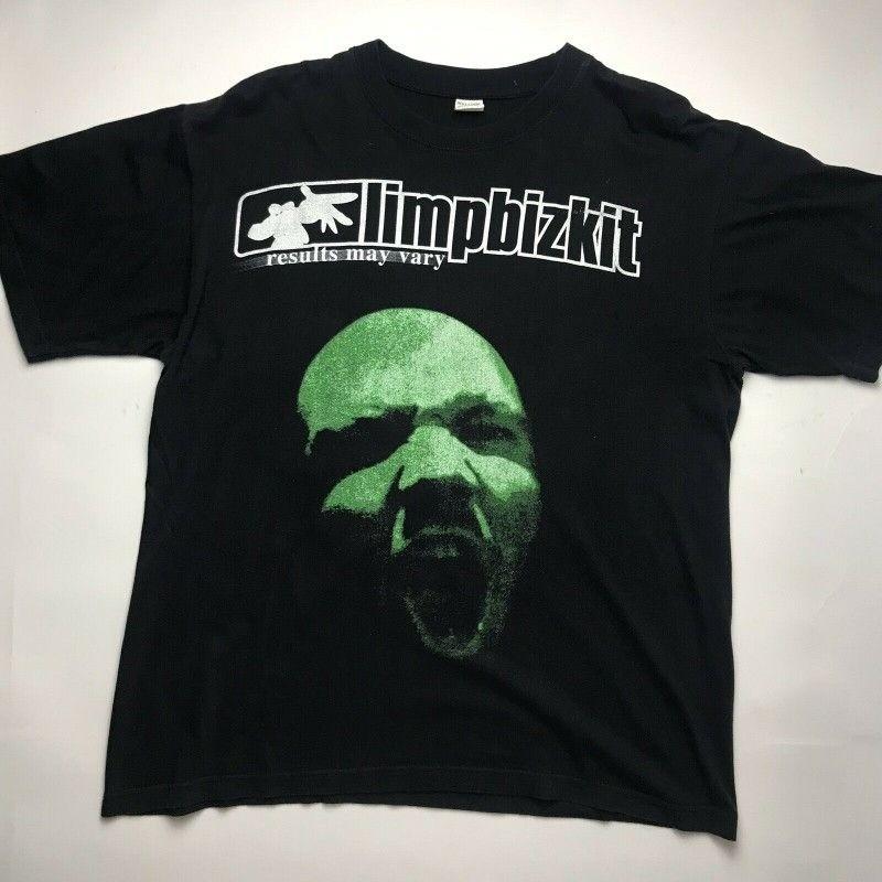 

Винтажная футболка LIMPBIZKIT results may vary tour 2004, 2-сторонняя, S5XL, унисекс XL